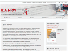 Tablet Screenshot of ida-nrw.de